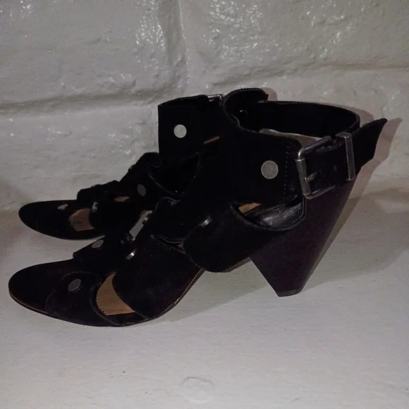 Audrey Brooke Katy Suede Studded Heels - Picture 8 of 9